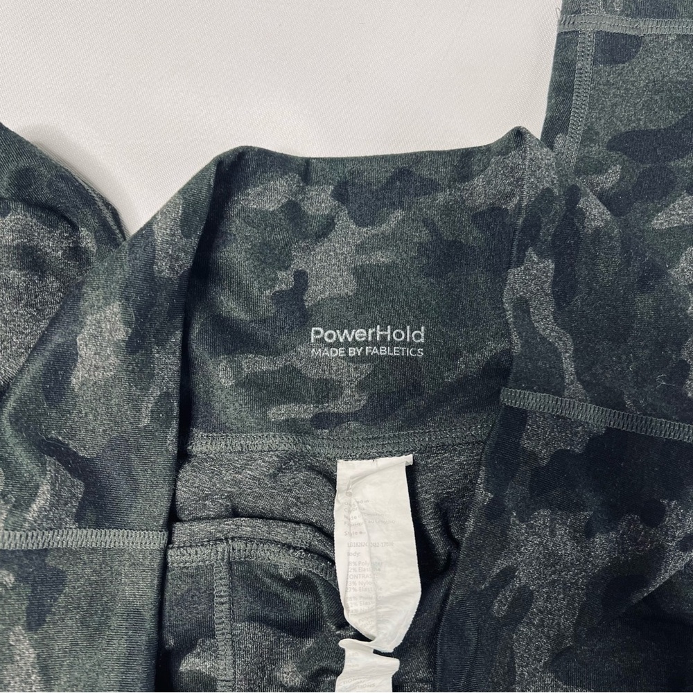 Fabletics PowerHold High Waisted Camo Printed Heathered Legging Size Small - Picture 5 of 8